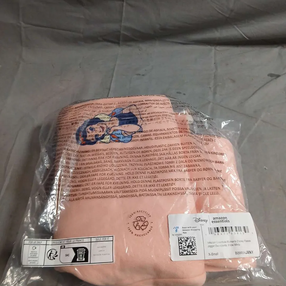 AMAZON ESSENTIALS WOMEN'S DISNEY FLEECE JOGGER SWEATPANTS – SNOW WHITE, PINK, XS