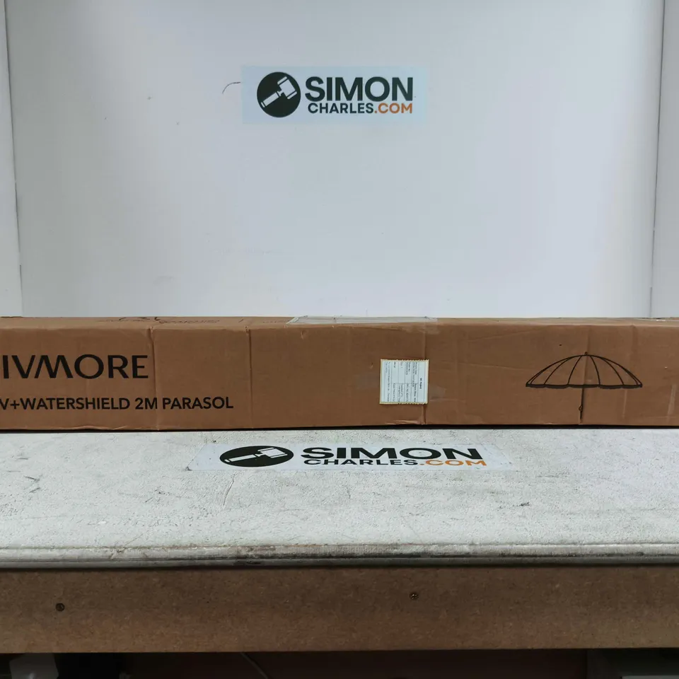 LIVMORE UV+WATERSHIELD 2M PARASOL