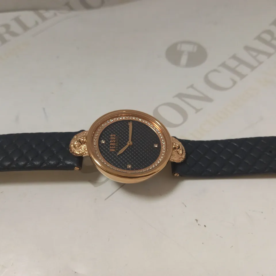 VERSUS VERSACE SOUTH BAY ROSE GOLD BLUE DIAL BLUE STRAP RRP £180