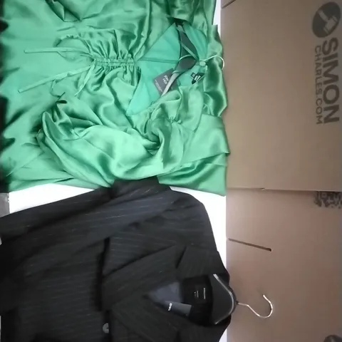 PALLET CONTAINING APPROXIMATELY 85 WOMEN'S DESIGNER CLOTHES WHICH INCLUDE; DRESSES, BLAZERS SIMILAR PRODUCTS ETC
