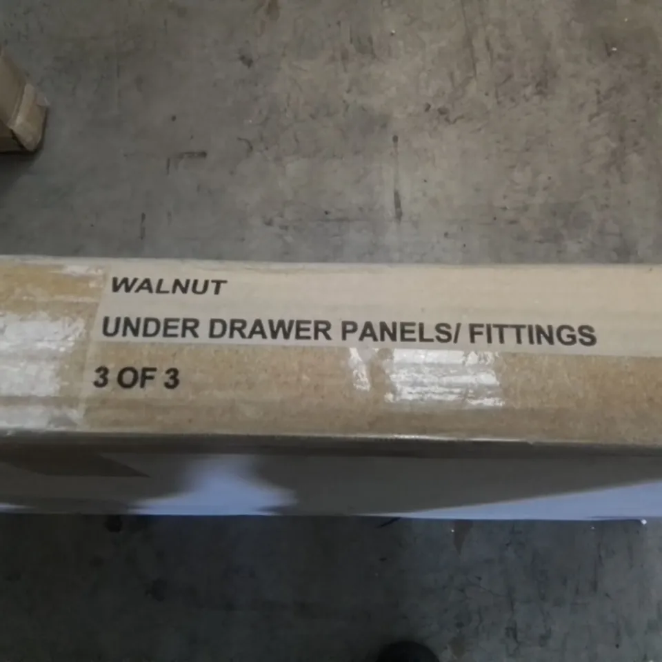 BOXED NEWTON 2 DRAWER SINGLE BEDFRAME PARTS (INCOMPLETE, BOX 3 OF 3 ONLY)