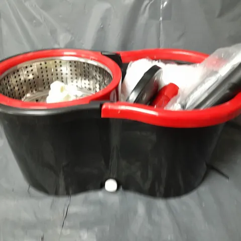 UNBRANDED MOP & BUCKET IN BLACK/RED