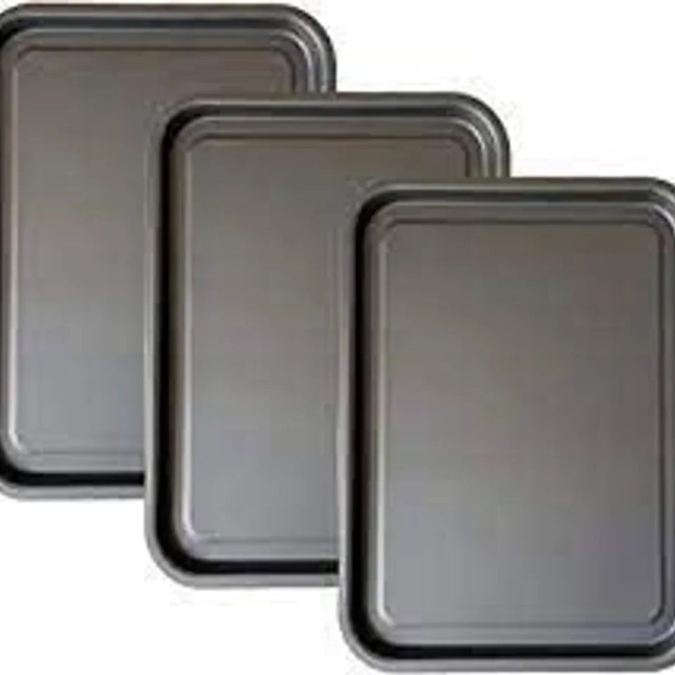 BOXED 3 PACK ESSENTIALS 38CM & 35CM BAKING TRAY SET