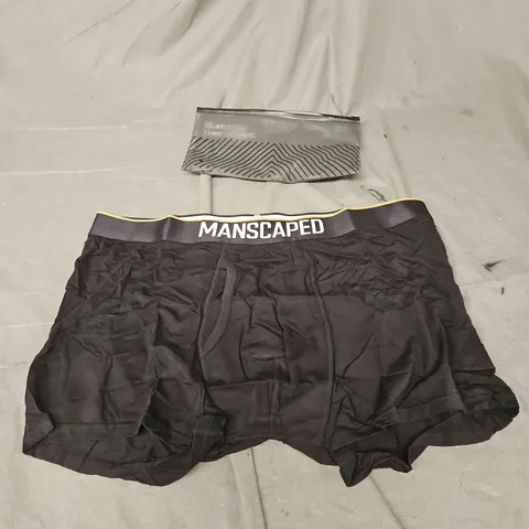 MANSCAPED BOXERS 2.0 IN BLACK SIZE XL
