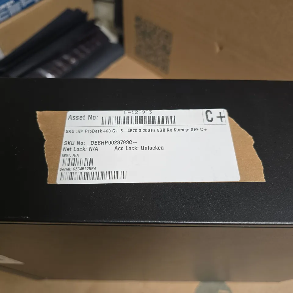 HP PRODESK 400 G1 SFF DESKTOP PC – I5-4570, 8GB RAM, NO STORAGE