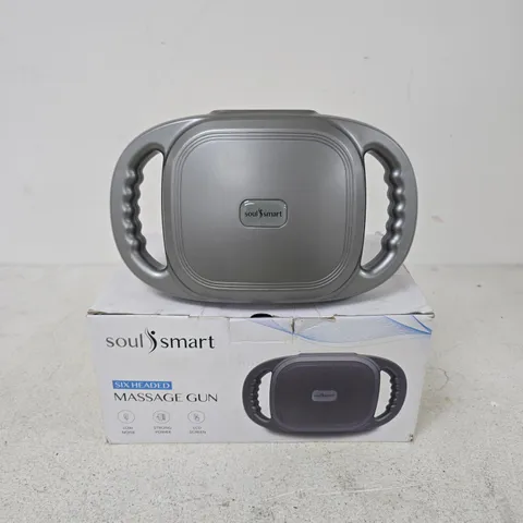 SOULSMART SIX-HEADED MASSAGE GUN – BOXED