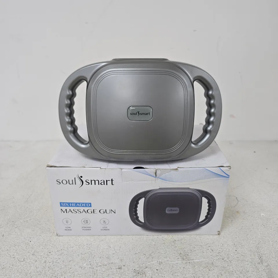SOULSMART SIX-HEADED MASSAGE GUN – BOXED