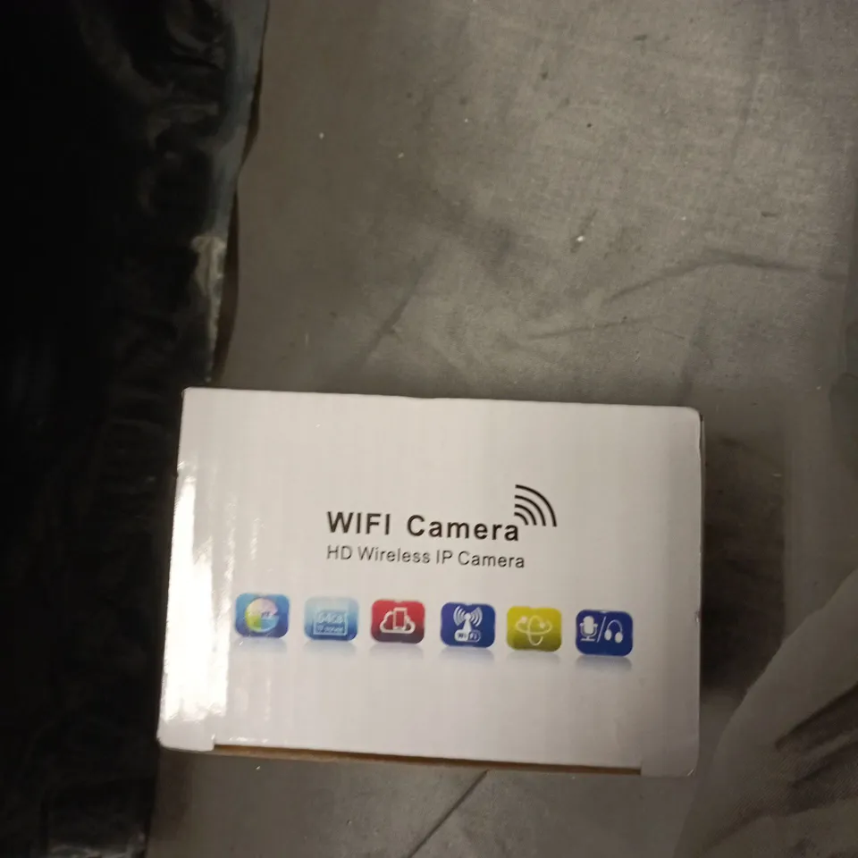 BOX OF APPROXIMATELY 15 ASSORTED ELECTRONIC ITEMS TO INCLUDE: WIFI CAMERA AND SECURITY CAMERA