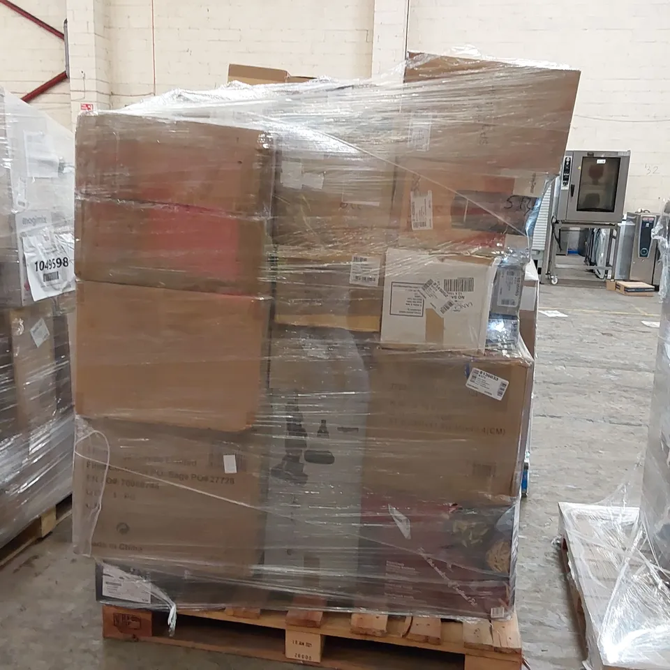 PALLET OF APPROXIMATELY 33 UNPROCESSED RAW RETURN HOUSEHOLD AND ELECTRICAL GOODS TO INCLUDE;