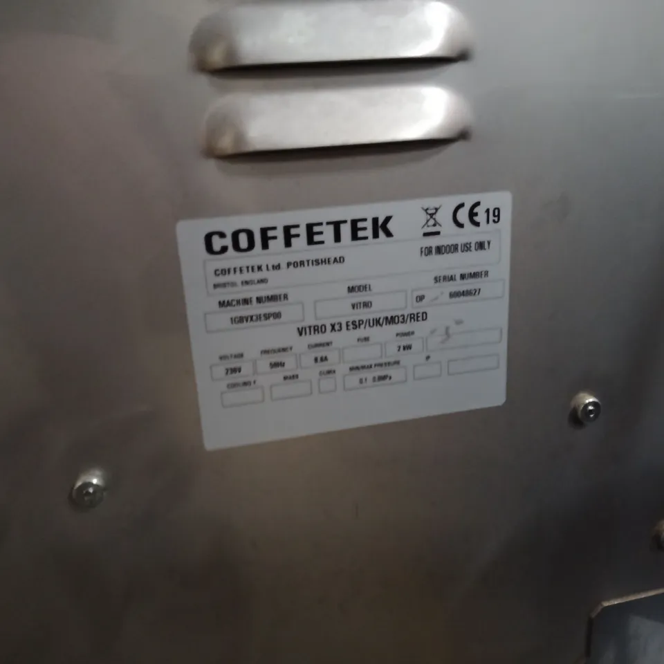 VITRO X3 ESPRESSO COFFEE MACHINE