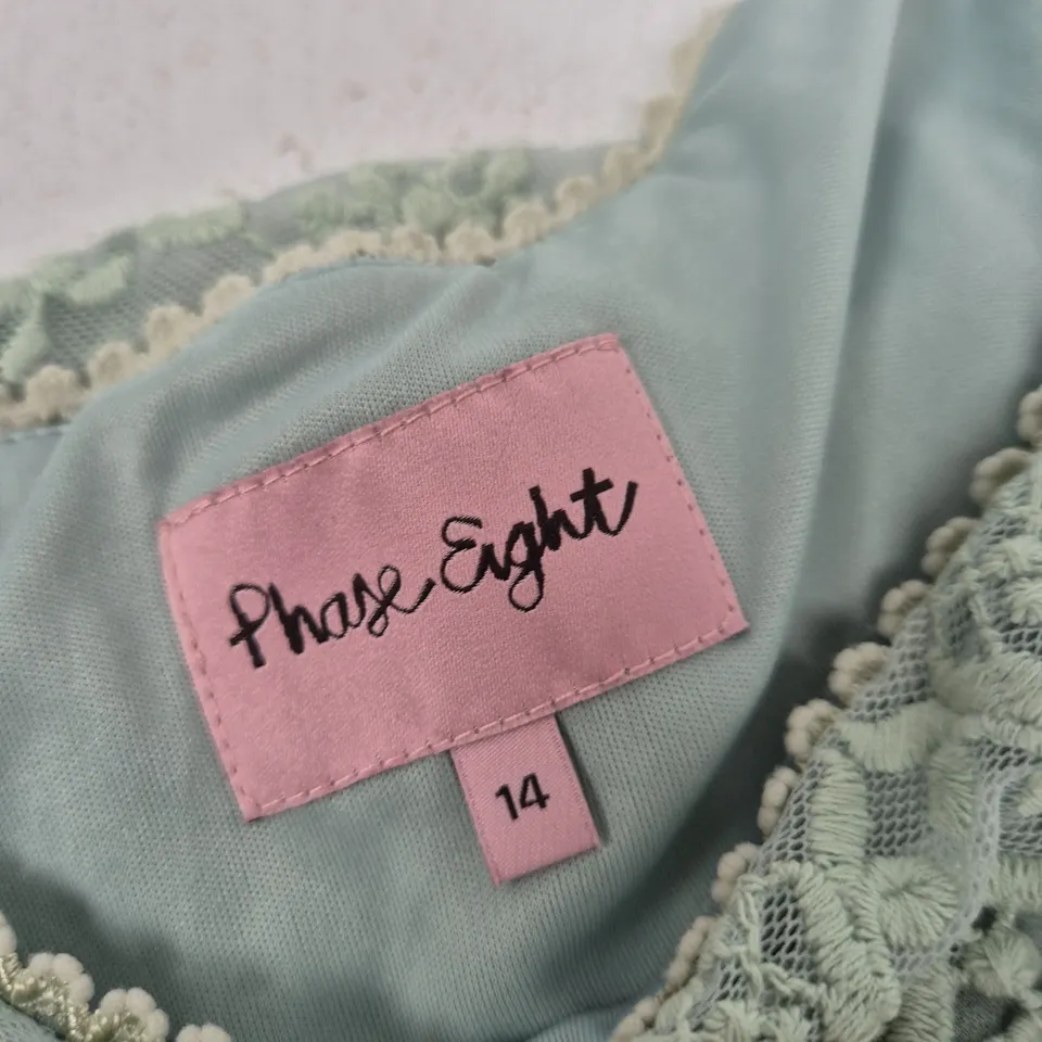 PHASE EIGHT MINT LACE DRESS – WOMEN'S, UK SIZE 14