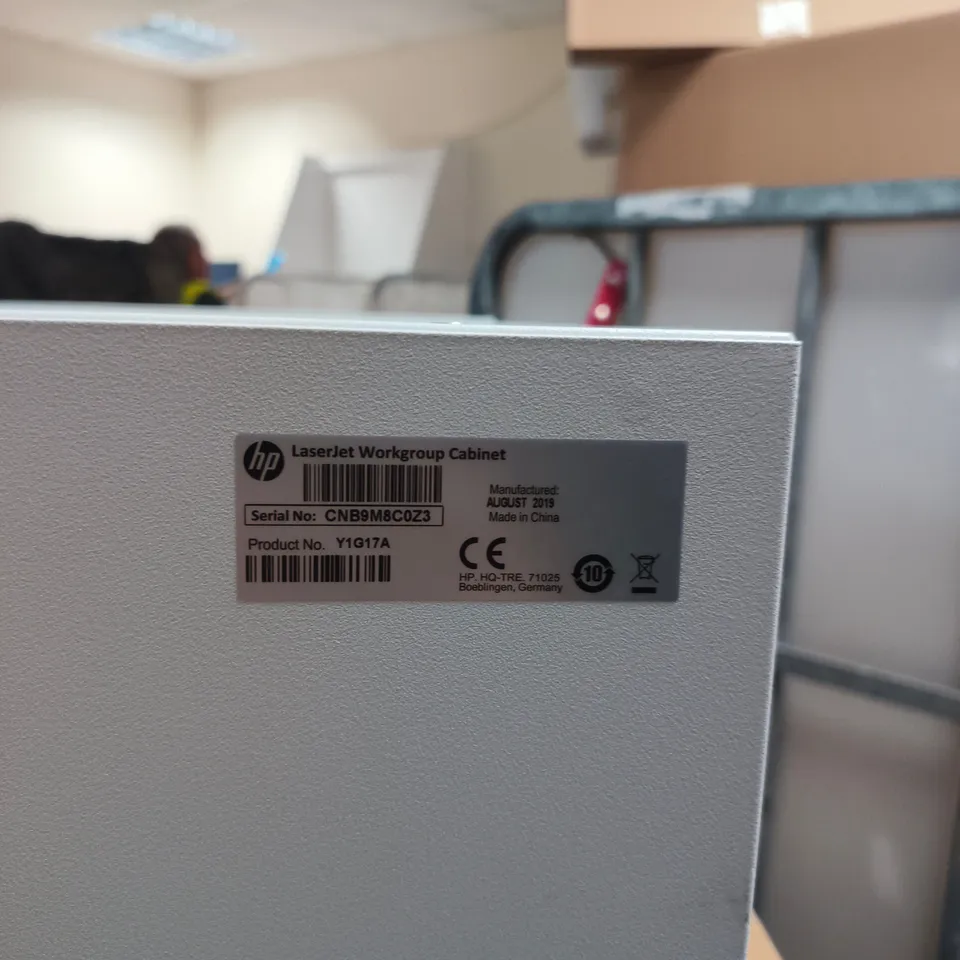 HP LASERJET WORKGROUP CABINET E700 SERIES– WHITE, PRODUCT NO. Y1G17A