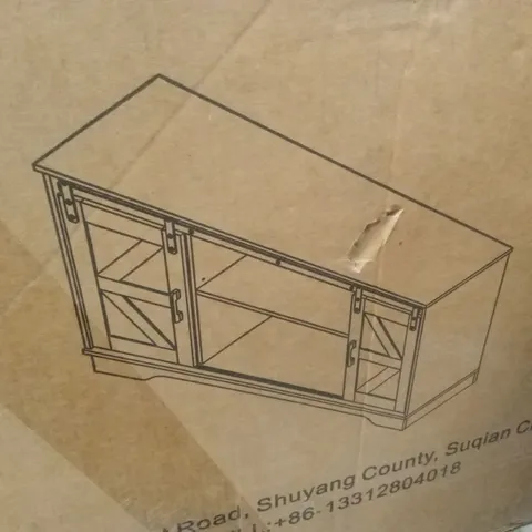 BOXED TV UNIT - GREY (1 BOX)