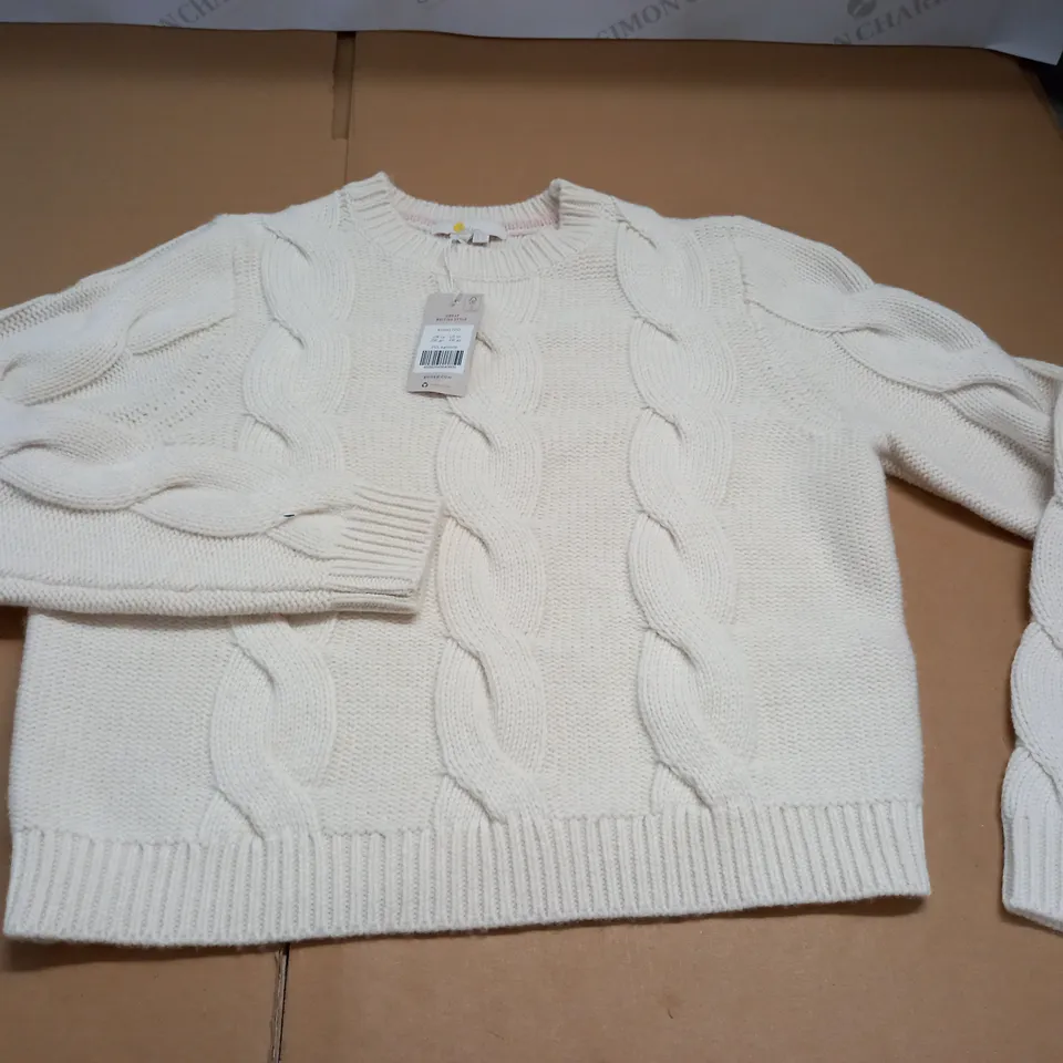 BODEN CABLE KNIT JUMPER - UK 14
