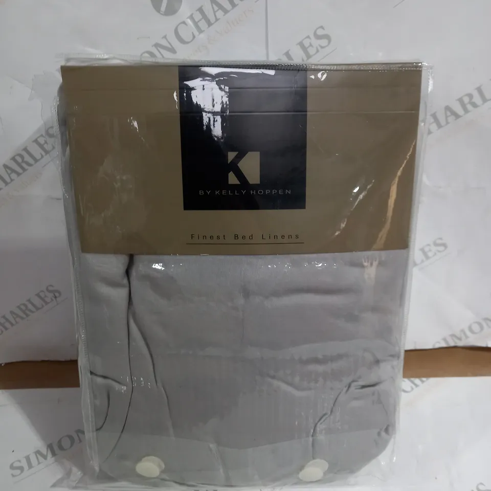 KELLY HOPPEN 100% COTTON 400 THREAD COUNT 1 DUVET COVER 1 FITTED SHEET 4 OXFORD PILLOWCASES