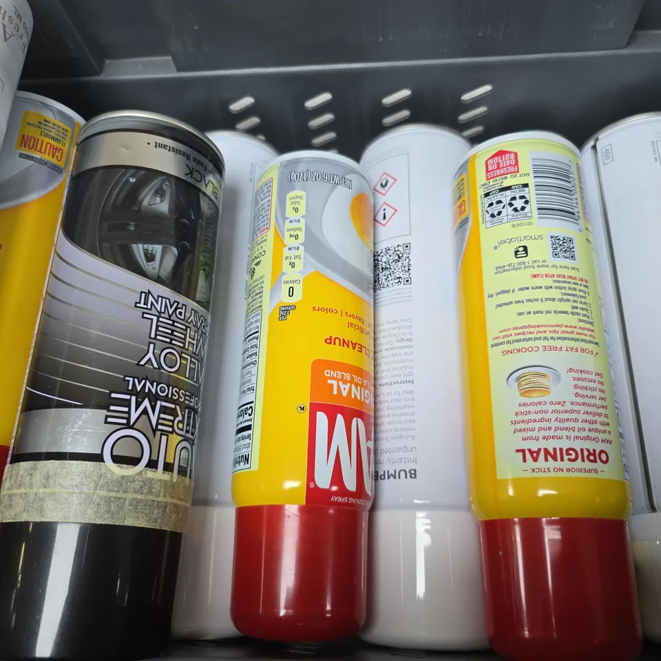 APPROXIMATELY 15 ASSORTED AEROSOLS TO INCLUDE AUTO GLYM, SURE AND AIR FRESHENER 