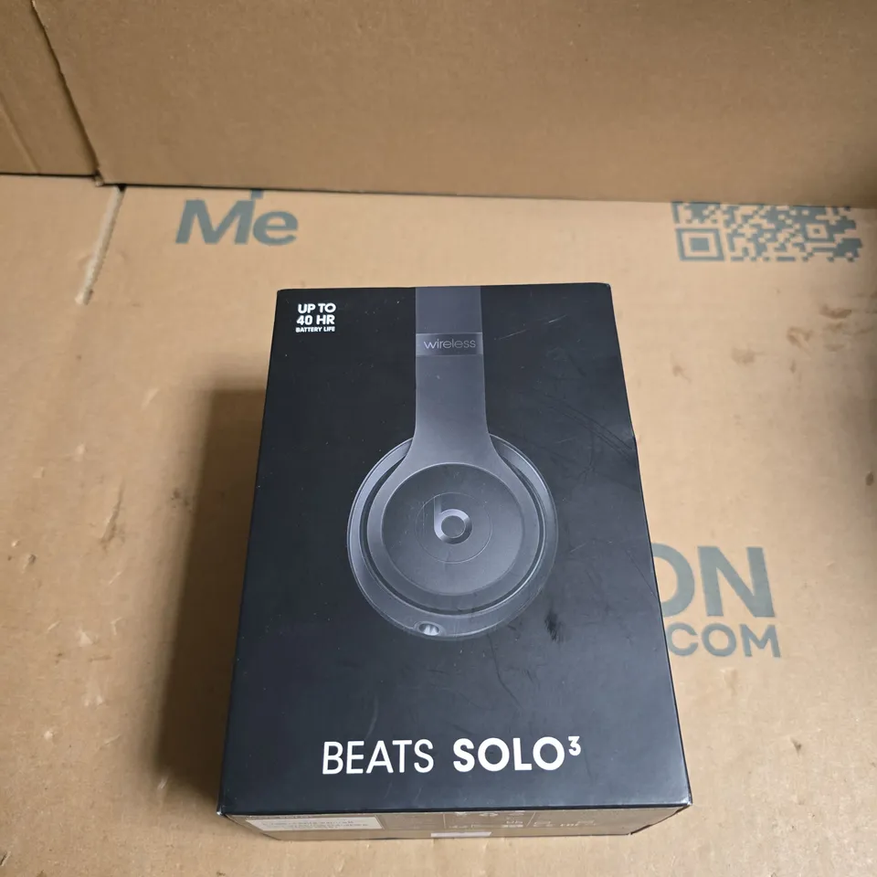 BEATS SOLO3 WIRELESS HEADPHONES – BLACK (BOXED)