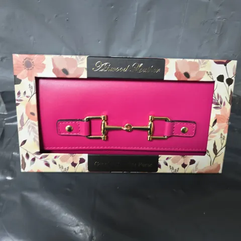 ASHWOOD SNAFFLE DETAIL FLAPOVER LEATHER WALLET - PINK