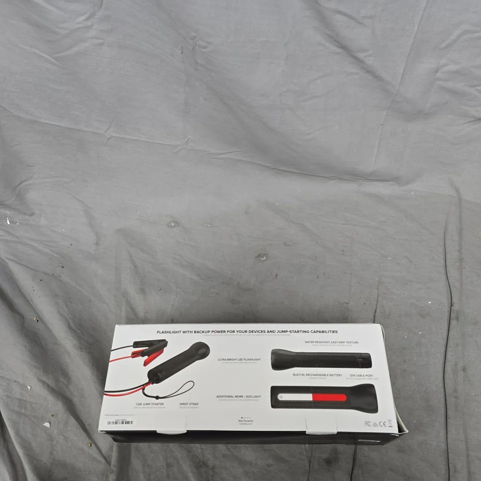 MOPHIE POWERSTATION GO RUGGED JUMP STARTER POWER BANK FLASHLIGHT – BOXED