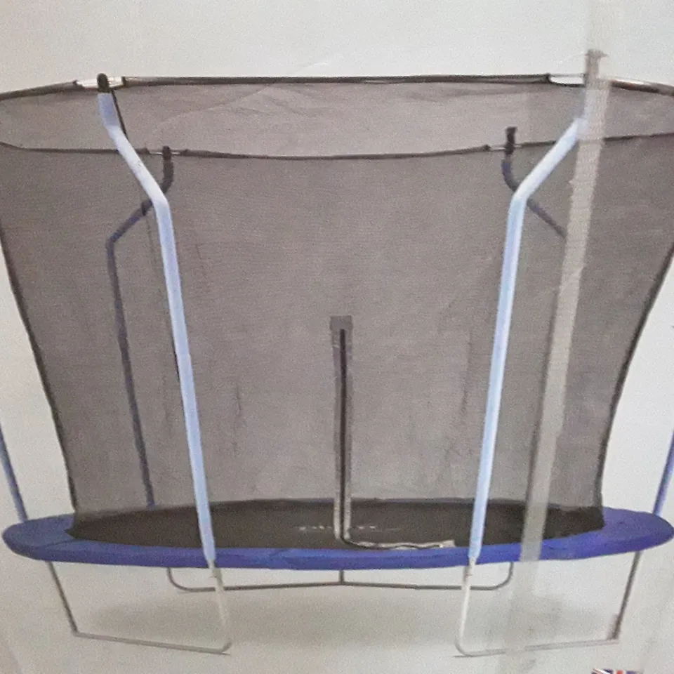 BOXED PLUM 10FT WAVE SORINGSAFE TRAMPOLINE WITH ENCLOSURE