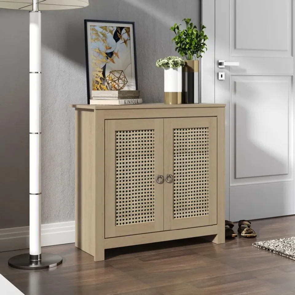 BOXED JOREEN 12 PAIR SHOE STORAGE CABINET (1 BOX)