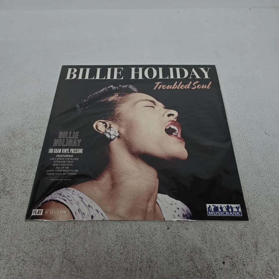BILLIE HOLIDAY – TROUBLED SOUL, 180G VINYL LP