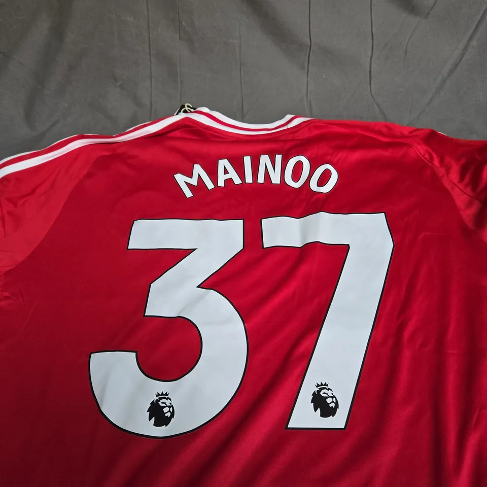 MANCHESTER UNITED FC HOME JEREY WITH MAINOO 37 - SIZE XXL