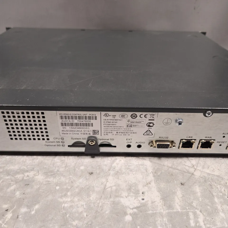 AVAYA IP OFFICE 500 V2 CONTROL UNIT