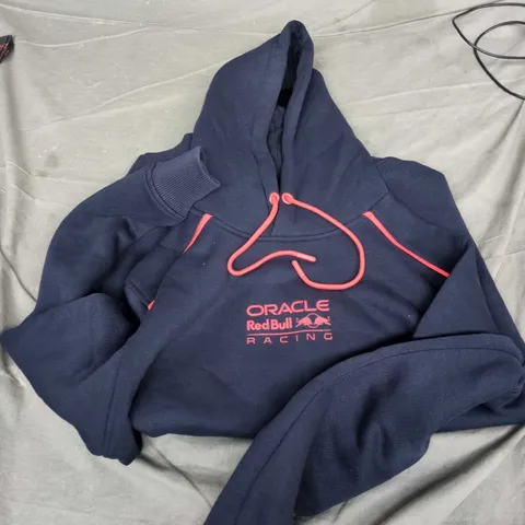ORACLE RED BULL RACING HOODIE – NAVY WITH LARGE BULL GRAPHIC