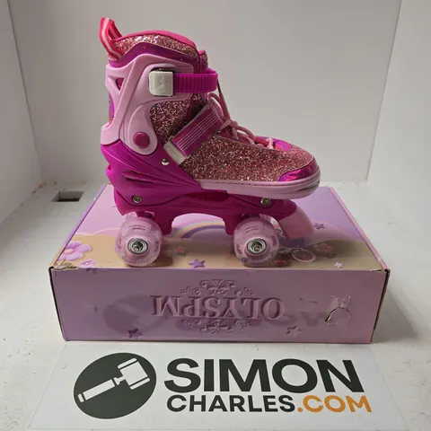 BOXED OLYSPM ROLLER SKATES FOR GIRLS IN PINK - SIZE UNSPECIFIED