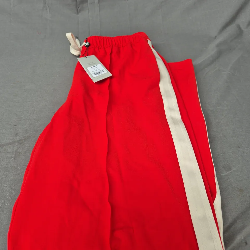 MINT VELVET RED SIDE STRIPE TROUSERS - M