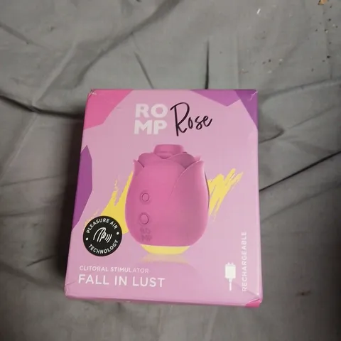 ROMP ROSE CLITORAL STIMULATOR – RECHARGEABLE, PINK (BOXED)