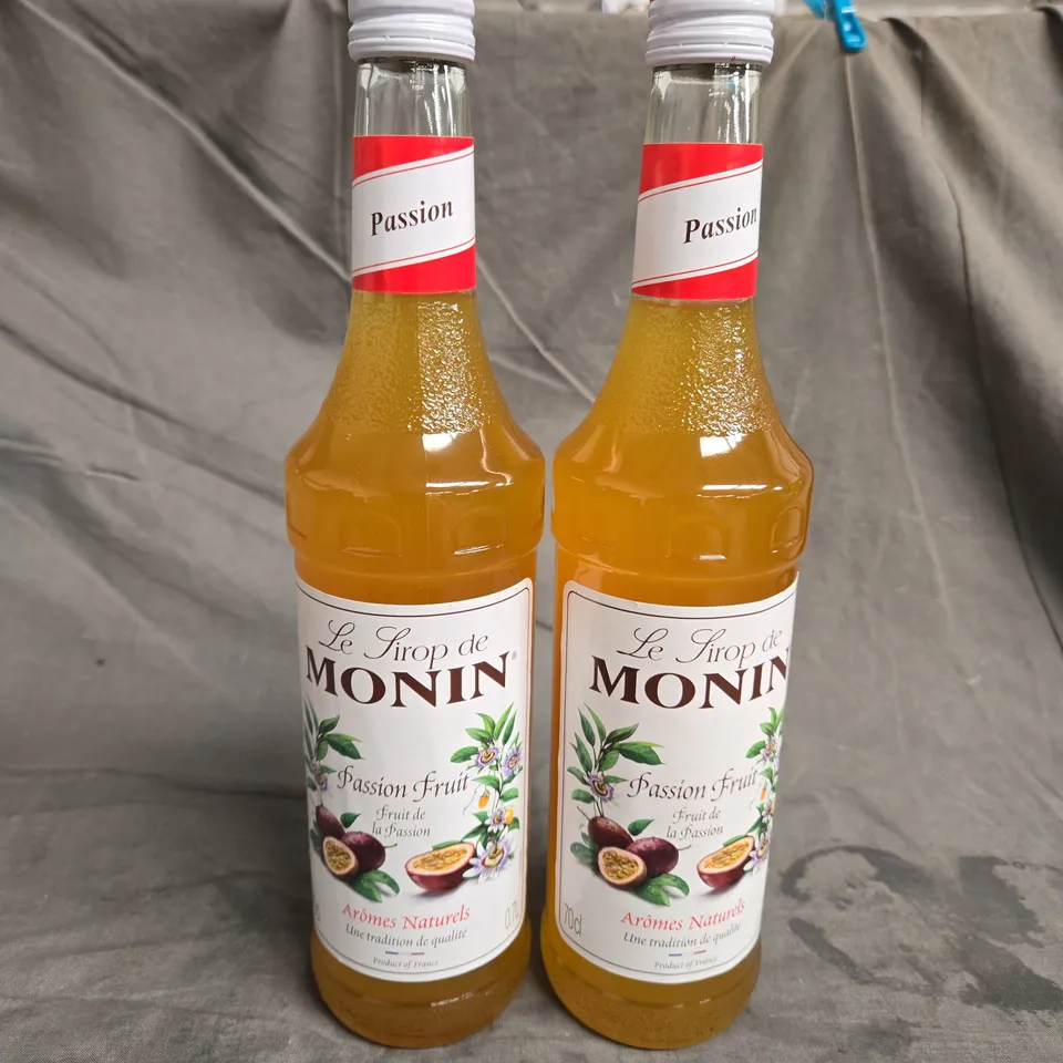 MONIN X2 PASSIONFRUIT SYRUPS 700ML - COLLECTION ONLY