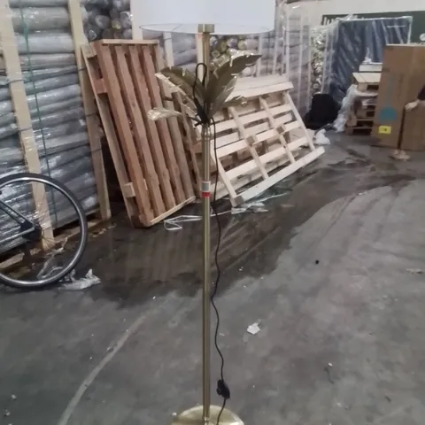 FLOOR LAMP WITH GOLDEN LEAVES 