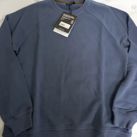 FINISTERRE COHO SWEATER IN INDIGO BLUE - SMALL