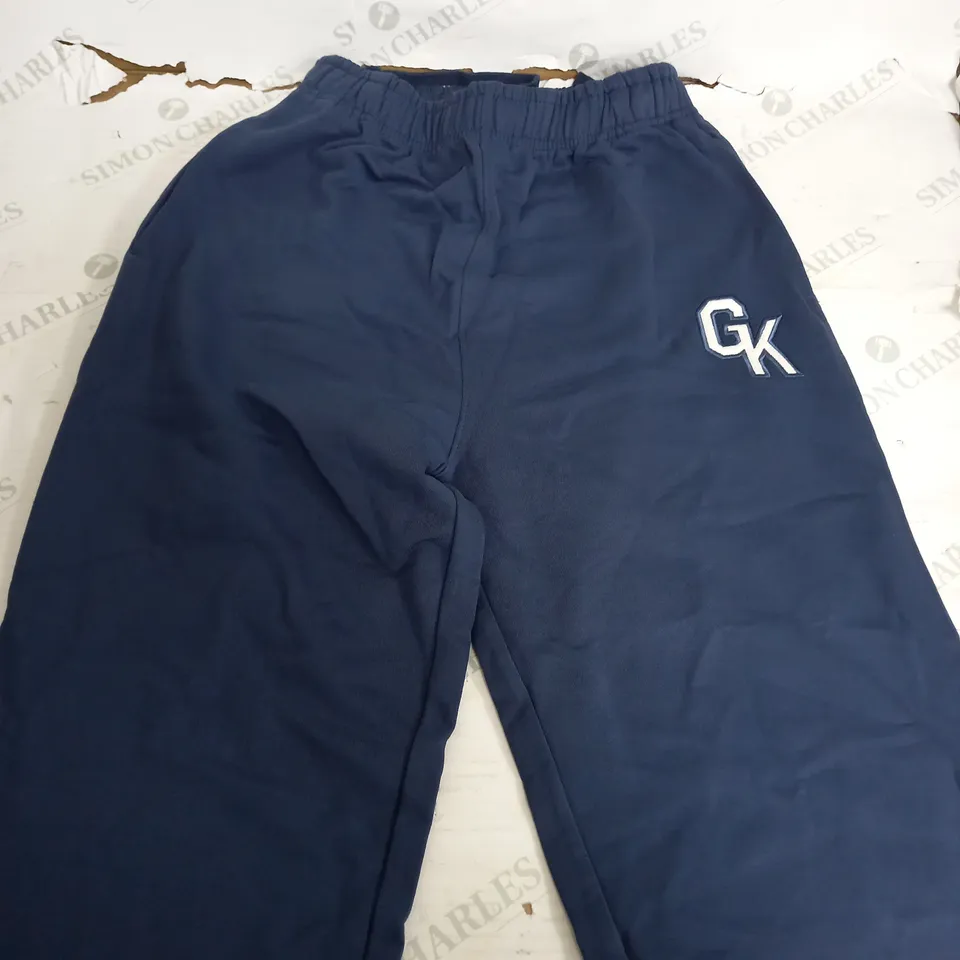 GYM KING VARSITY JOGGERS IN BLUE - UK 12 
