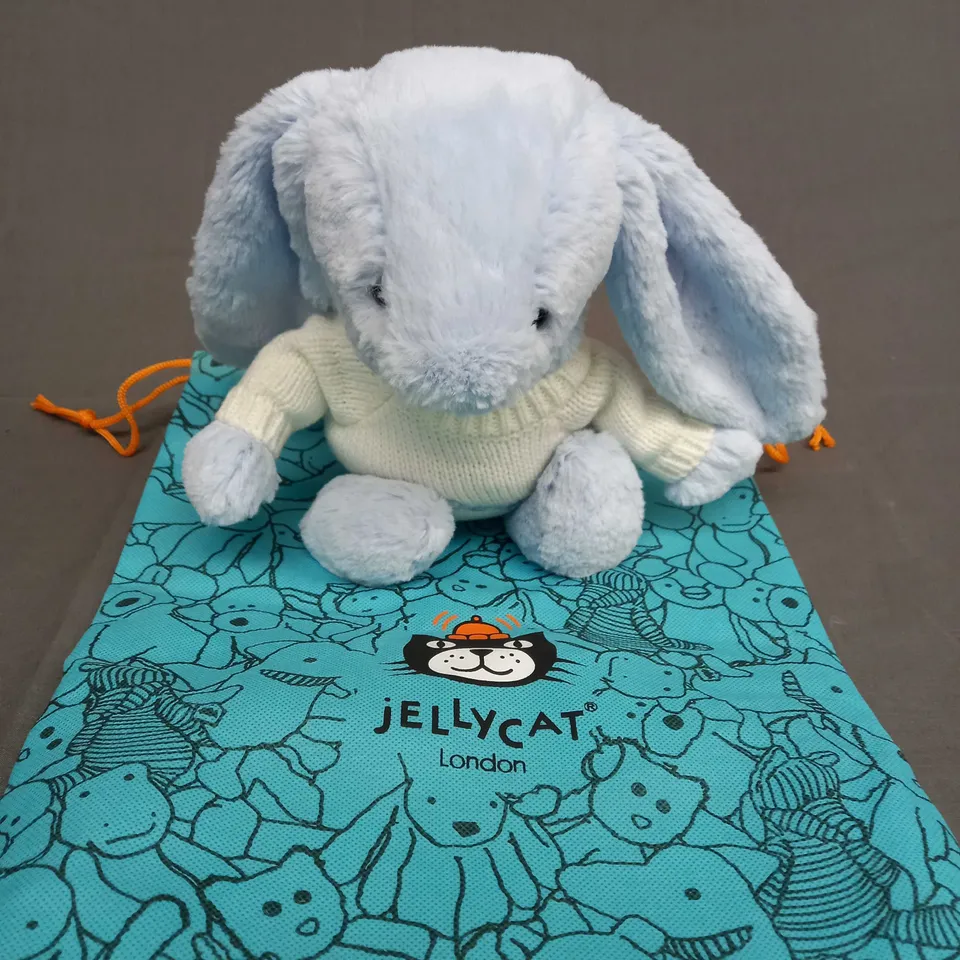 JELLYCAT LONDON BASHFUL BLUE BUNNY