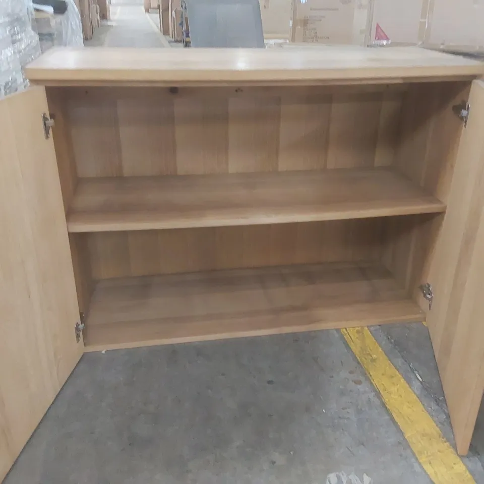 DESIGNER 2 DOOR CUPBOARD IN OAK