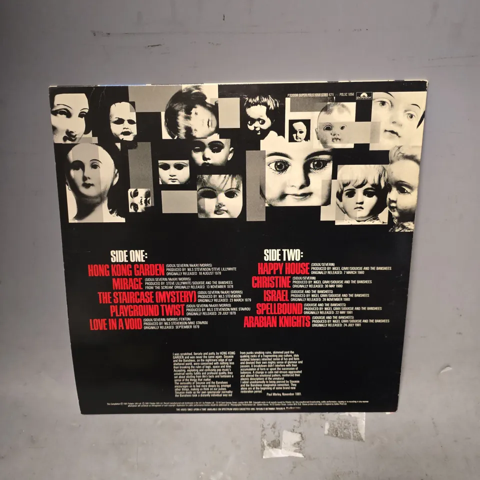 SIOUXSIE AND THE BANSHEES ONCE UPON A TIME THE SINGLES VINYL 