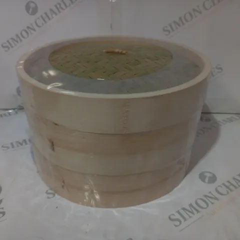 BOXED UNBRANDED BAMBOO BASKET STEAMER