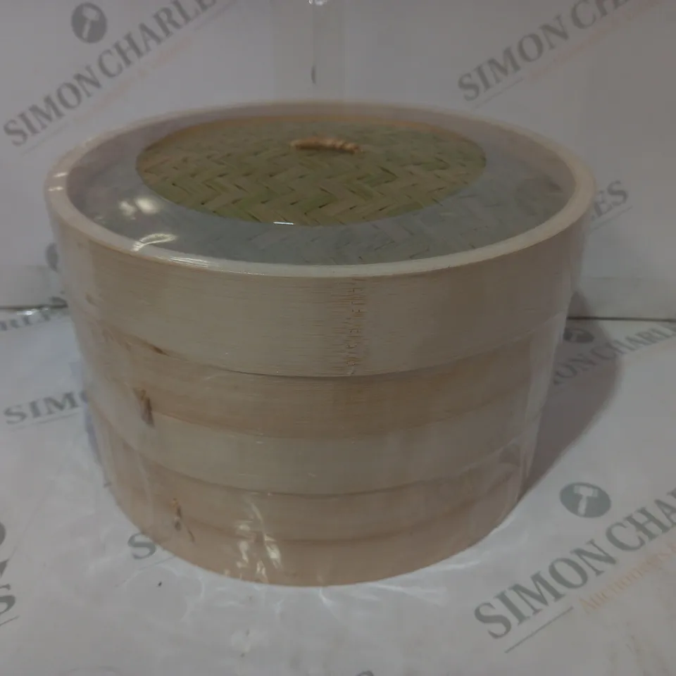 BOXED UNBRANDED BAMBOO BASKET STEAMER