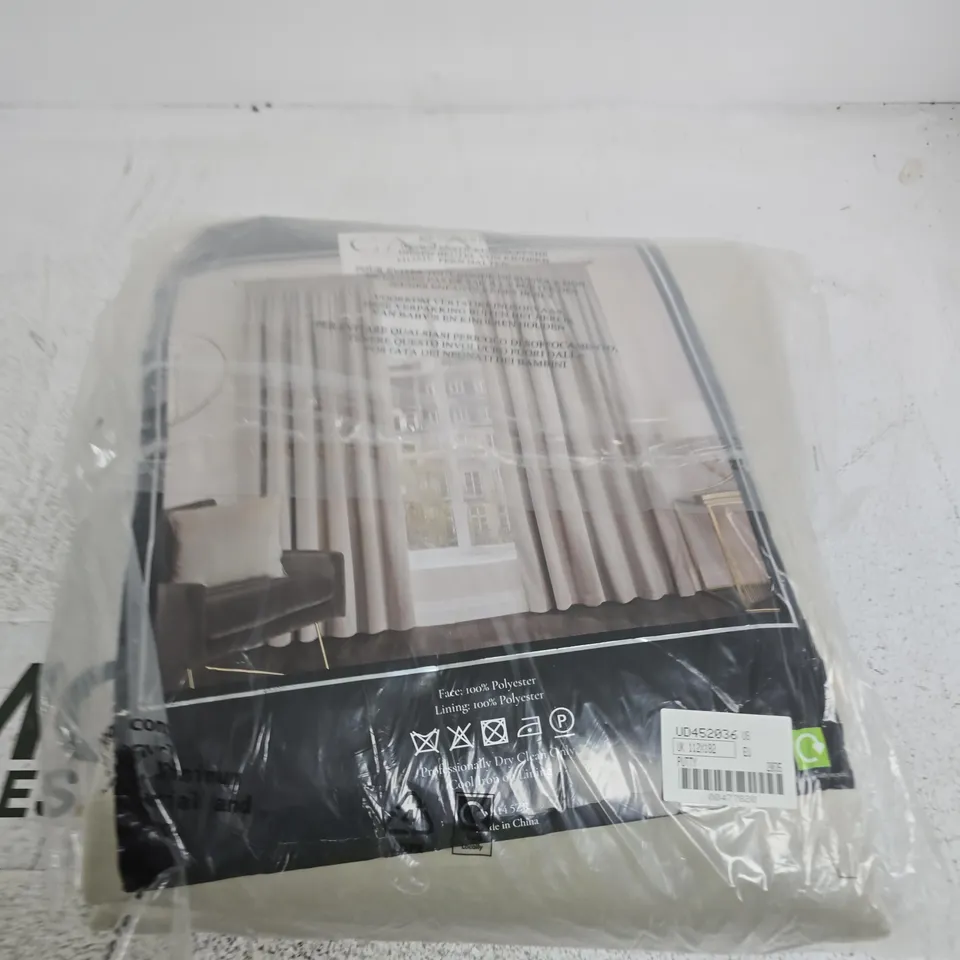 CASA HOME CURTAIN PAIR - FULLY LINED PENCIL PLEAT CURTAINS