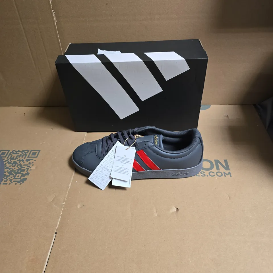 BOXED ADIDAS VL COURT BASE TRAINERS - UK SIZE 9