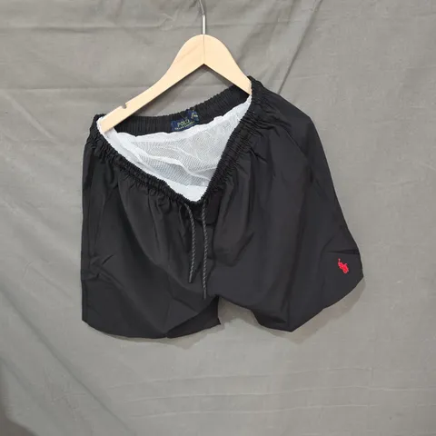 RALPH LAUREN POLO BLACK SWIM SHORTS – MEN'S XXL (UK 44)