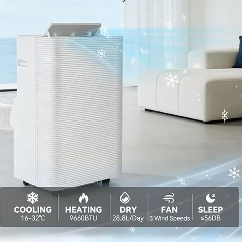 BOXED AIR CONDITIONING UNIT WITH SMART WIFI, 12000 BTU PORTABLE AIR CONDITIONER 