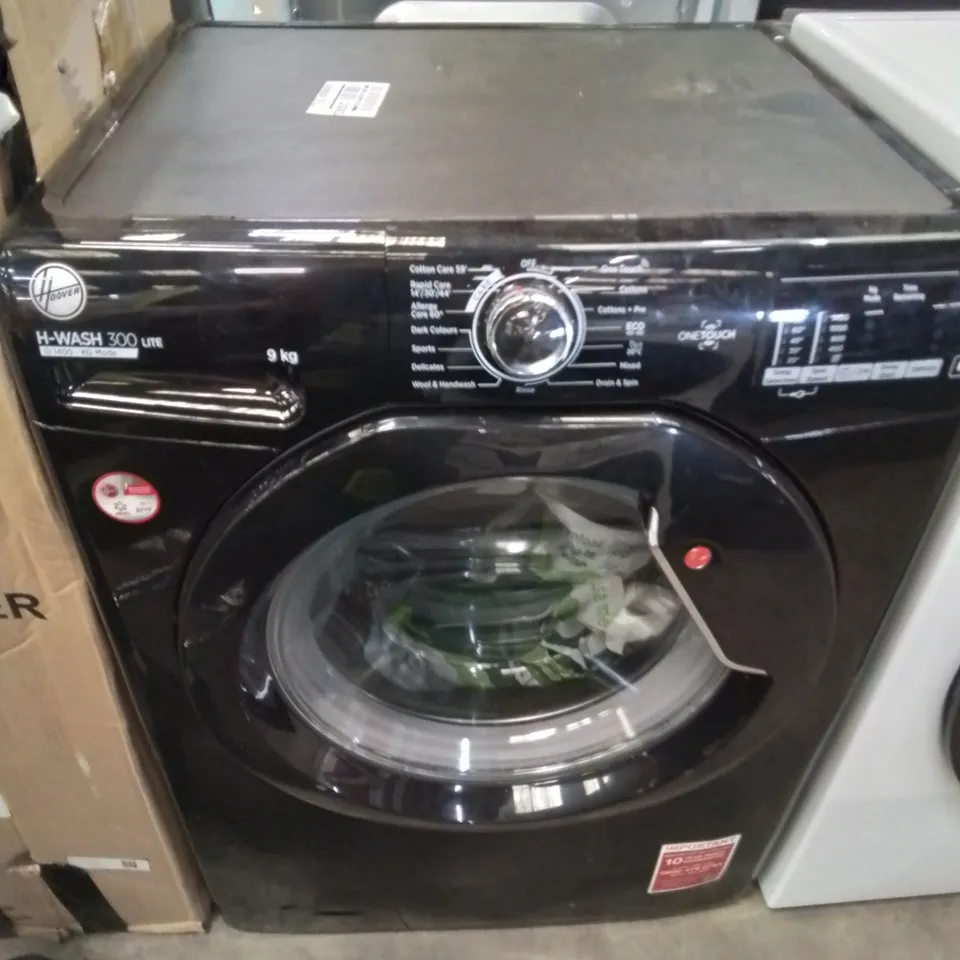 HOOVER H3W492DABB41-80 H-WASH 300 LITE WASHING MACHINE - BLACK 
