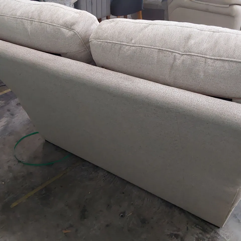 QUALITY BRITISH DESIGNER G PLAN SEATTLE TWO SEATER SOFA BAMBOO SAND FABRIC 