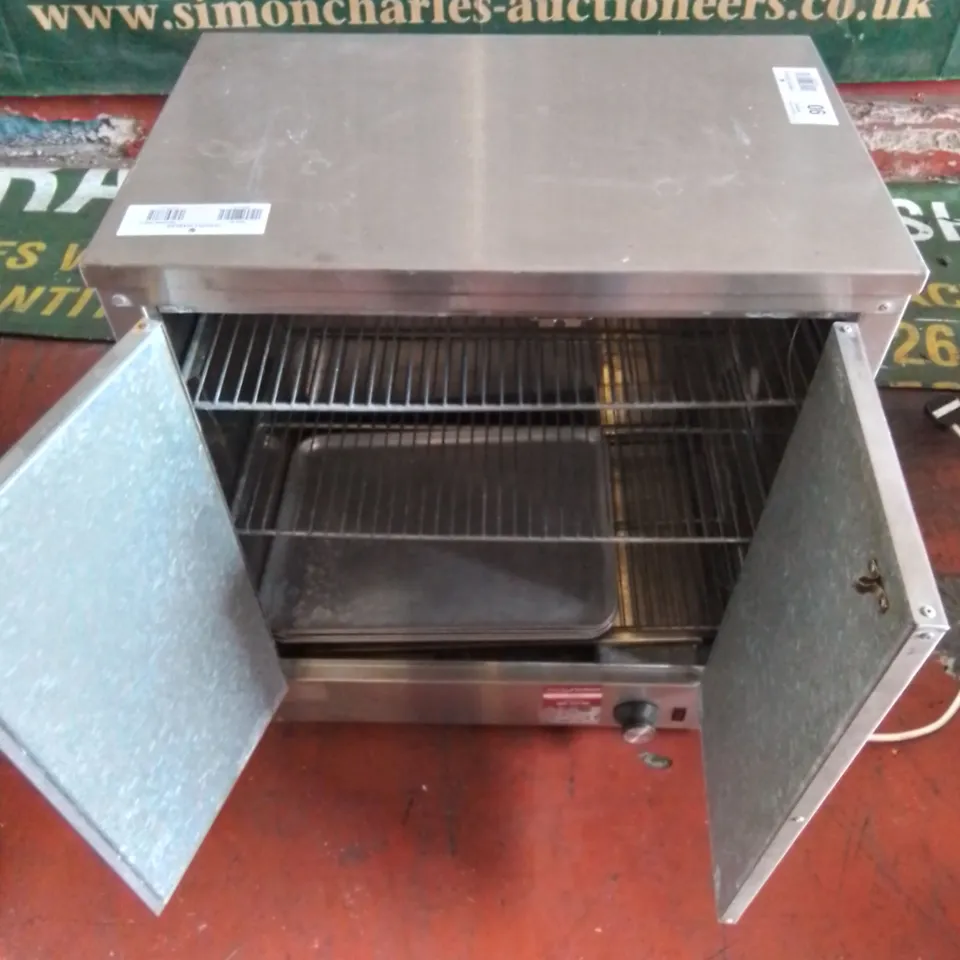 COMMERCIAL SMALL DOUBLE DOOR HOT CUPBOARD