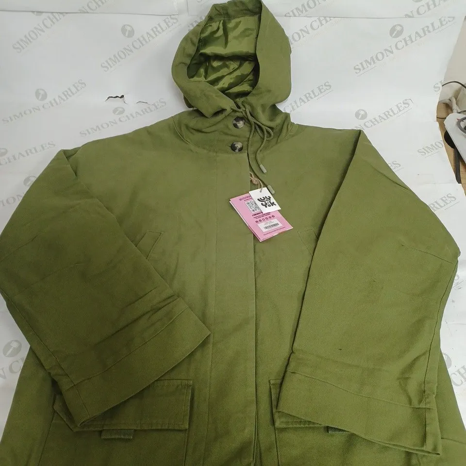 LUCY & YAK HUDSON JACKET IN PESTO GREEN - SMALL