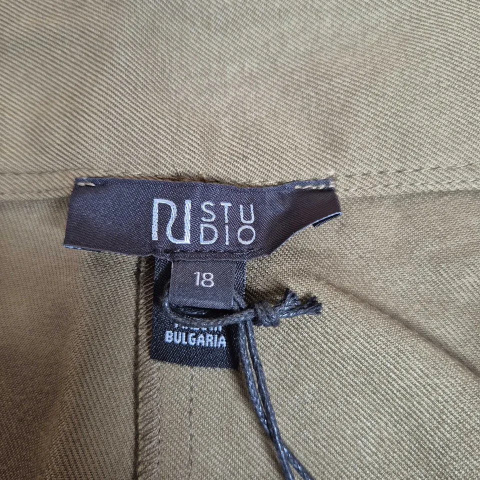 RI STUDIO WOMEN'S TROUSERS – OLIVE GREEN, SIZE 18 (BULGARIAN LABEL)